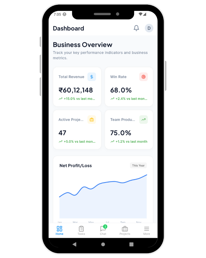 PulsoDesk App Mockup